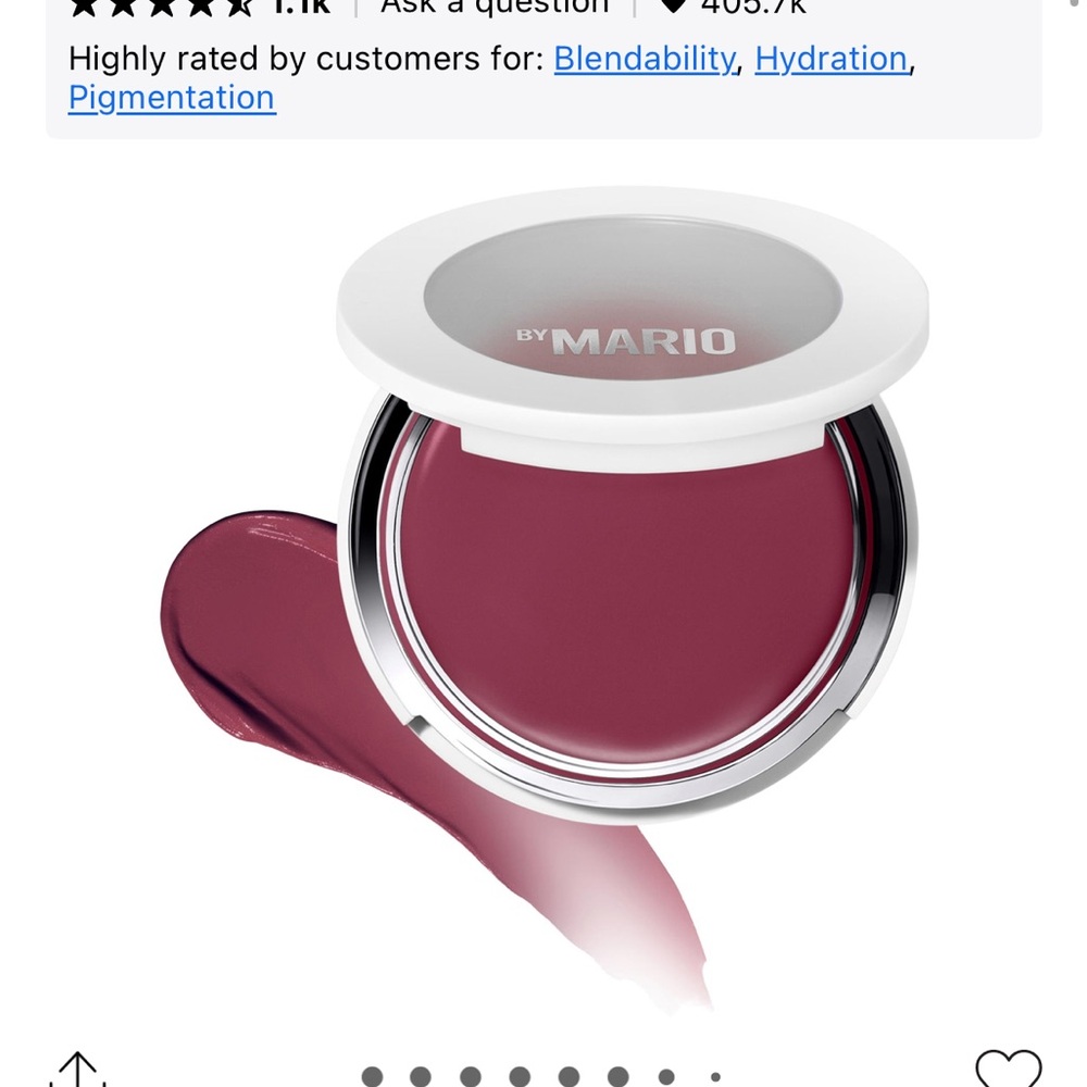 MAKEUP BY MARIO Cream Blush - Deep Berry
